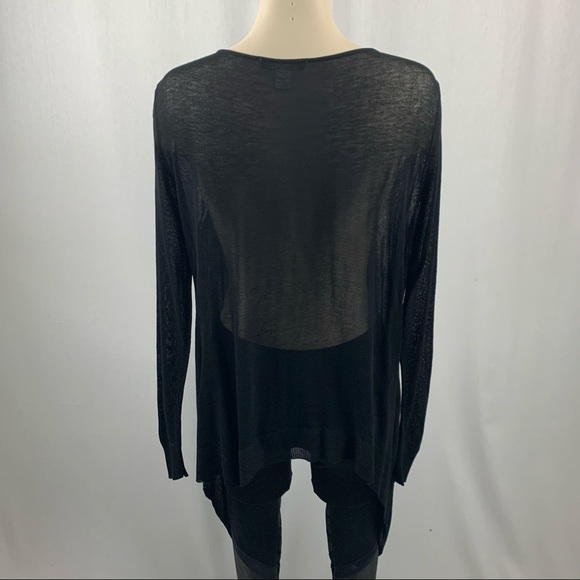 Kerisma Black Knit Poncho Style Top S - Picture 2 of 10